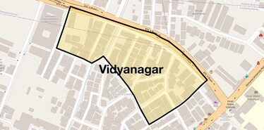 Location Map of Vidyanagar, Hyderabad