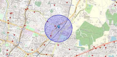 Location Map of Vidyanagar, Hyderabad