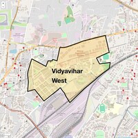 Vidyavihar West Map
