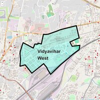 Vidyavihar West Map