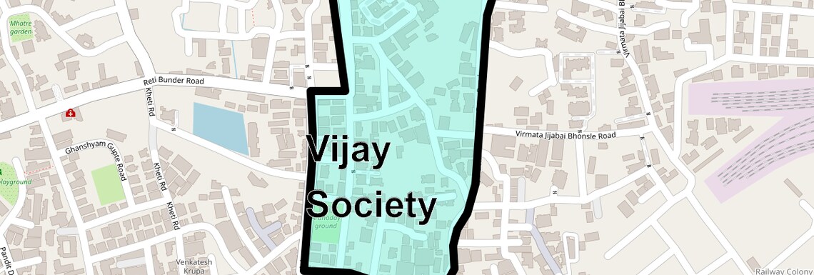 Location Map of Vijay Society, Thane