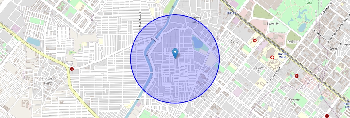 Location Map of Vijay Vihar, Delhi