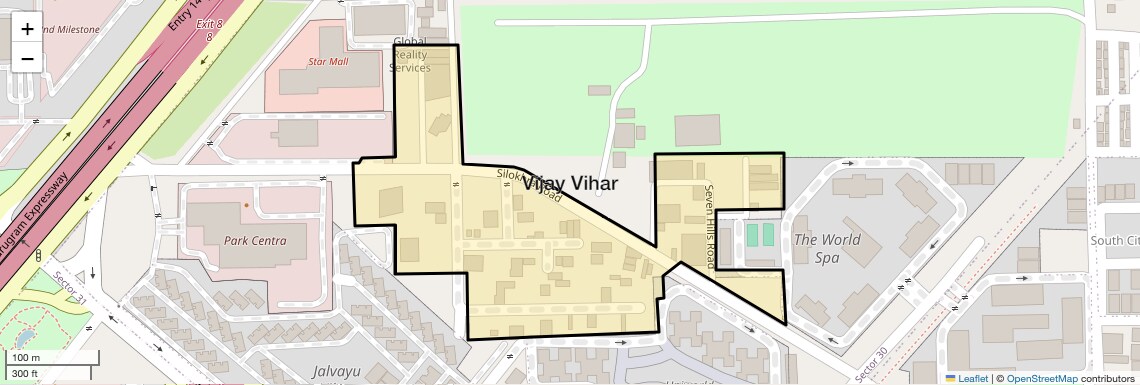 Location Map of Vijay Vihar, Gurgaon