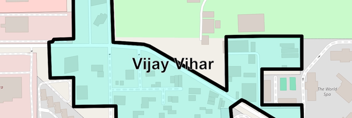 Location Map of Vijay Vihar, Gurgaon