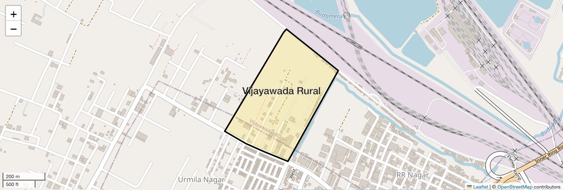 Location Map of Vijayawada Rural, Vijayawada
