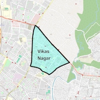 Vikas Nagar Map