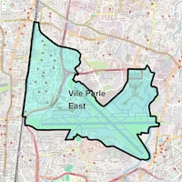 Vile Parle East Map