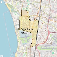 Vile Parle West Map