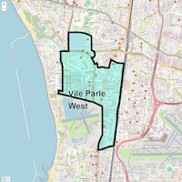 Vile Parle West Map