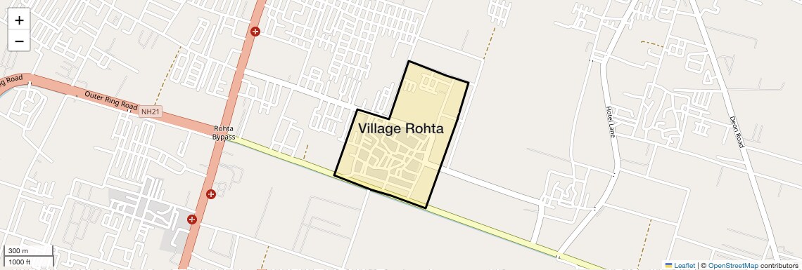 Location Map of Village Rohta, Agra
