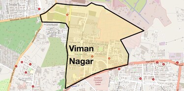 Location Map of Viman Nagar, Pune