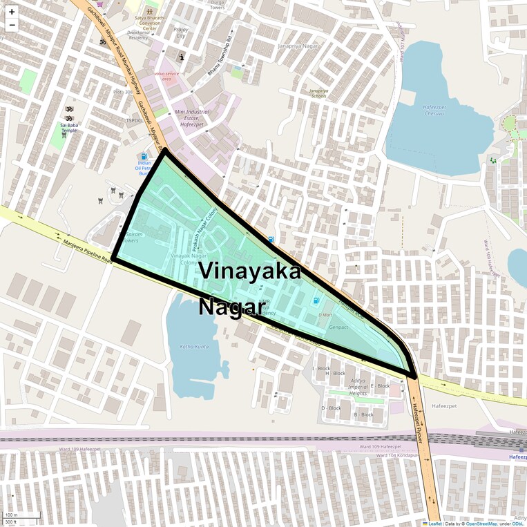 Location Map of Vinayaka Nagar