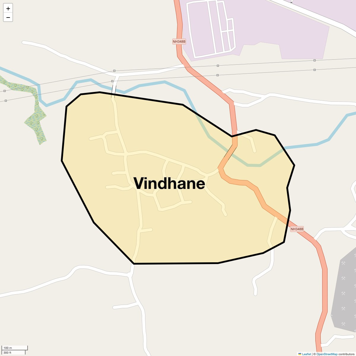 Location Map of Vindhane, Navi Mumbai