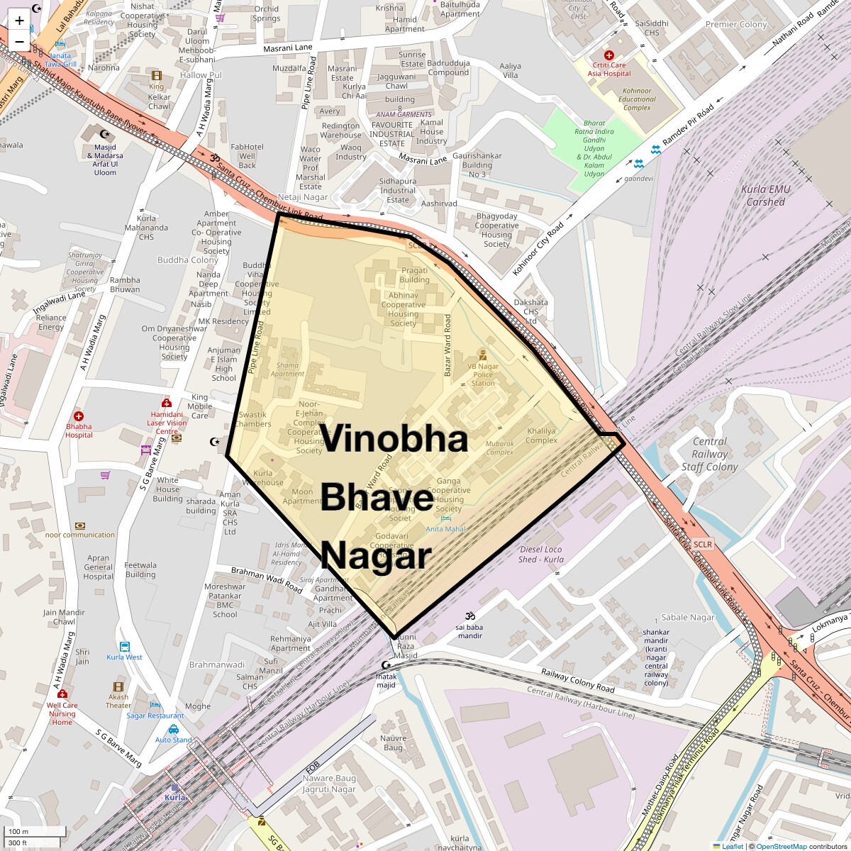 Check Time Travel of Vinobha Bhave Nagar, Mumbai