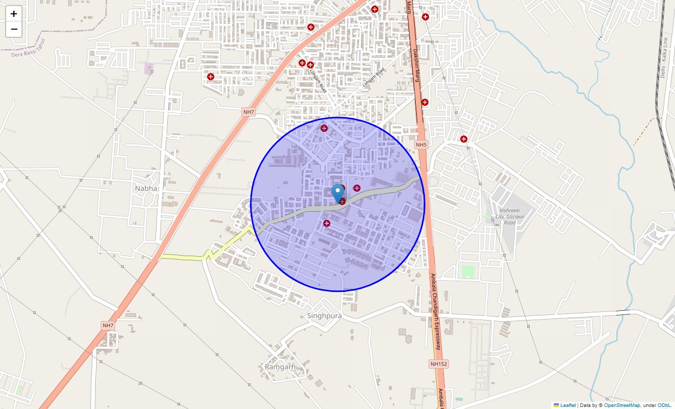 Check Time Travel of VIP Road, Zirakpur