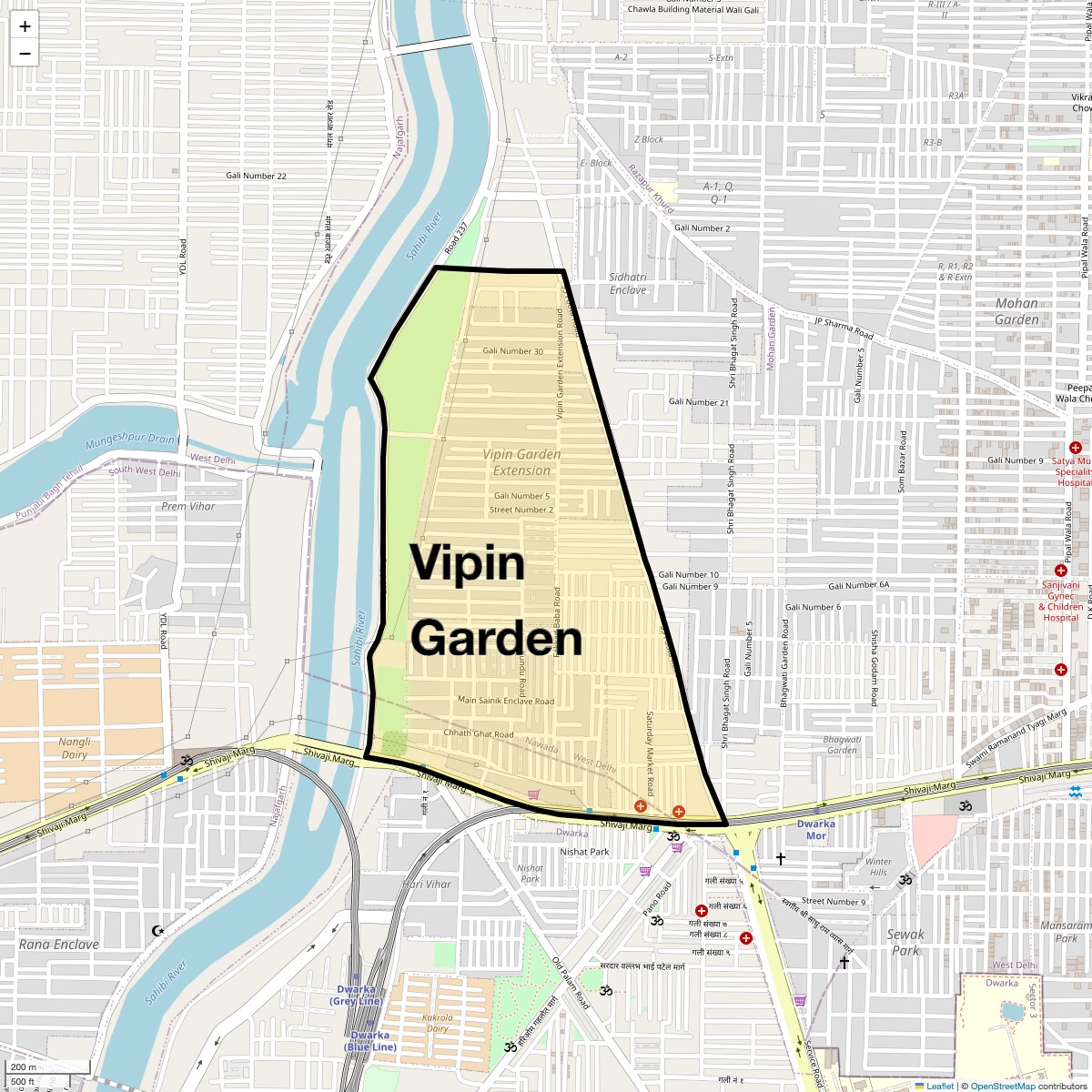 Check Time Travel of Vipin Garden, Delhi