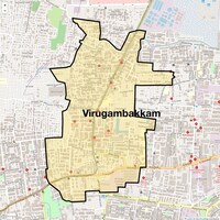 Virugambakkam Map