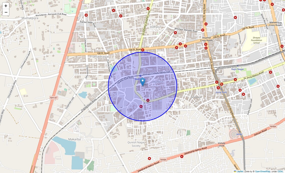 Location Map of Visalpur, Ahmedabad