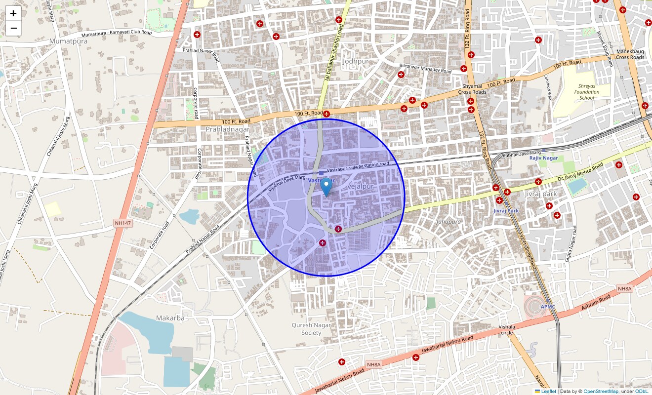 Location Map of Visalpur, Ahmedabad