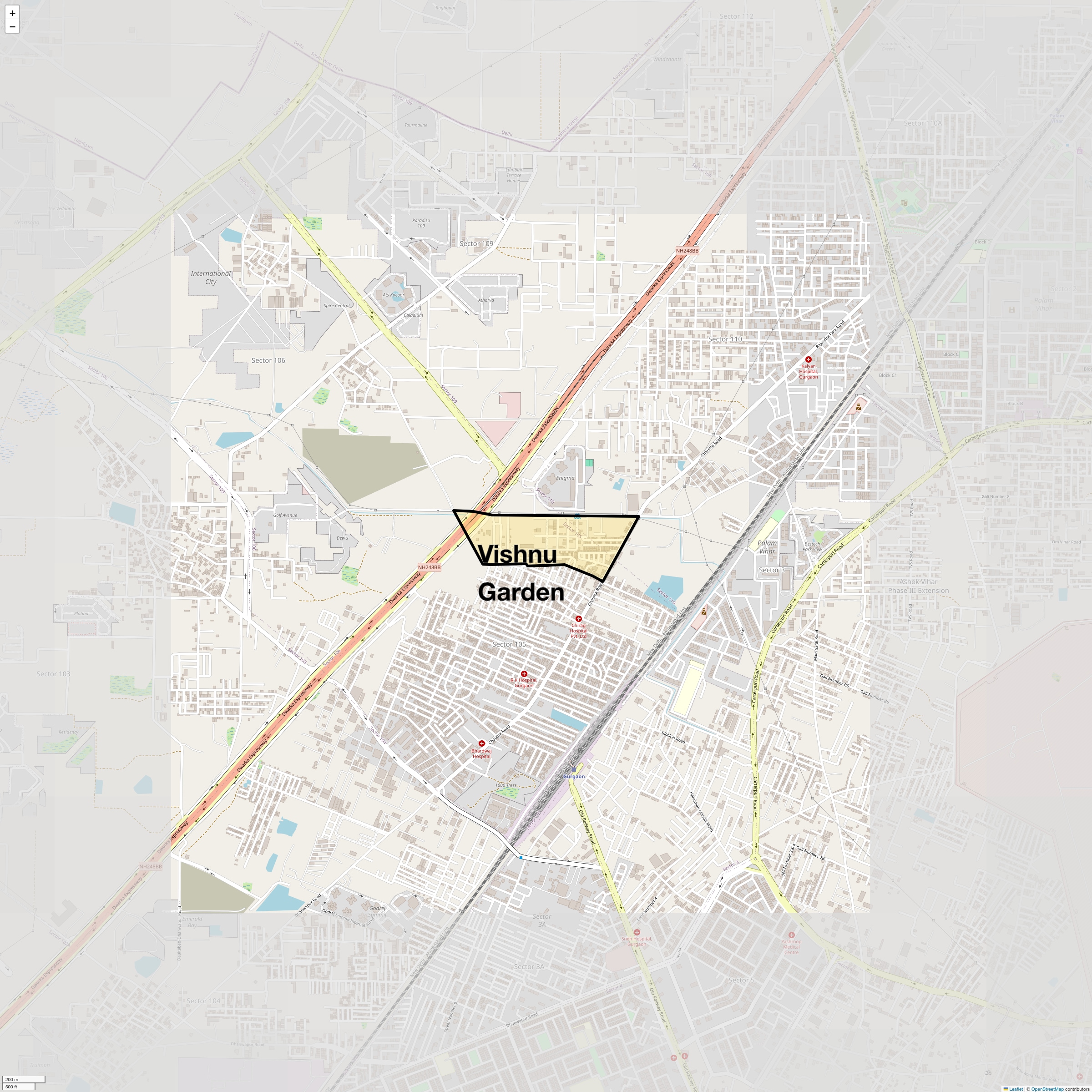 Check Time Travel of Vishnu Garden, Gurgaon