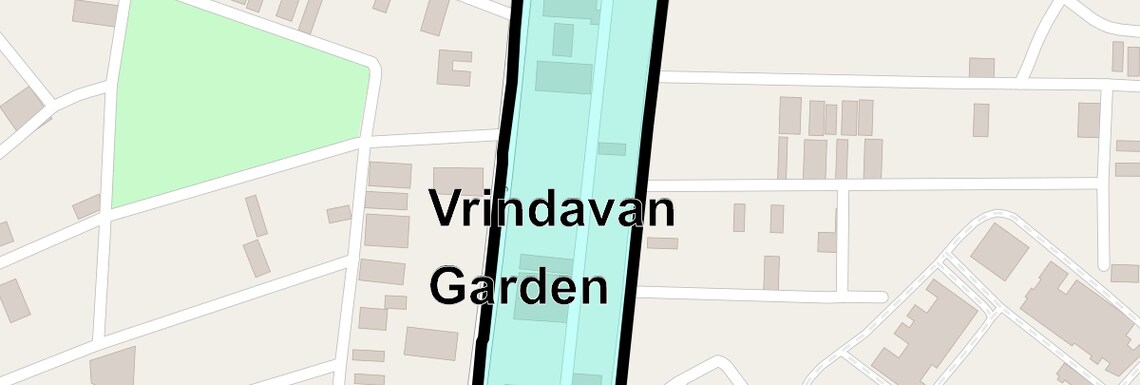 Location Map of Vrindavan Garden, Ghaziabad