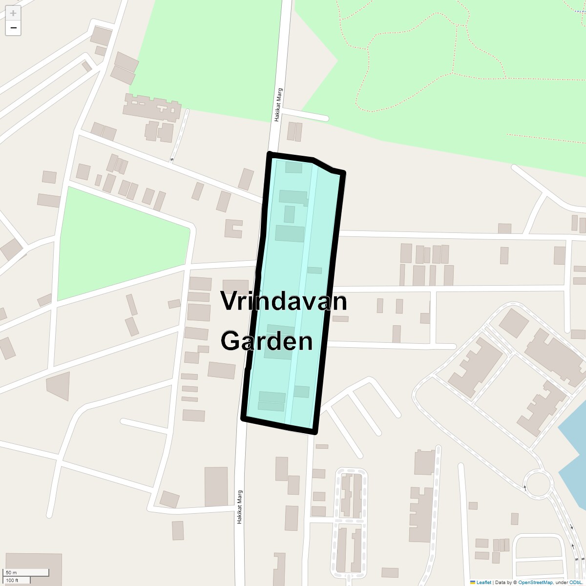 Location Map of Vrindavan Garden, Ghaziabad