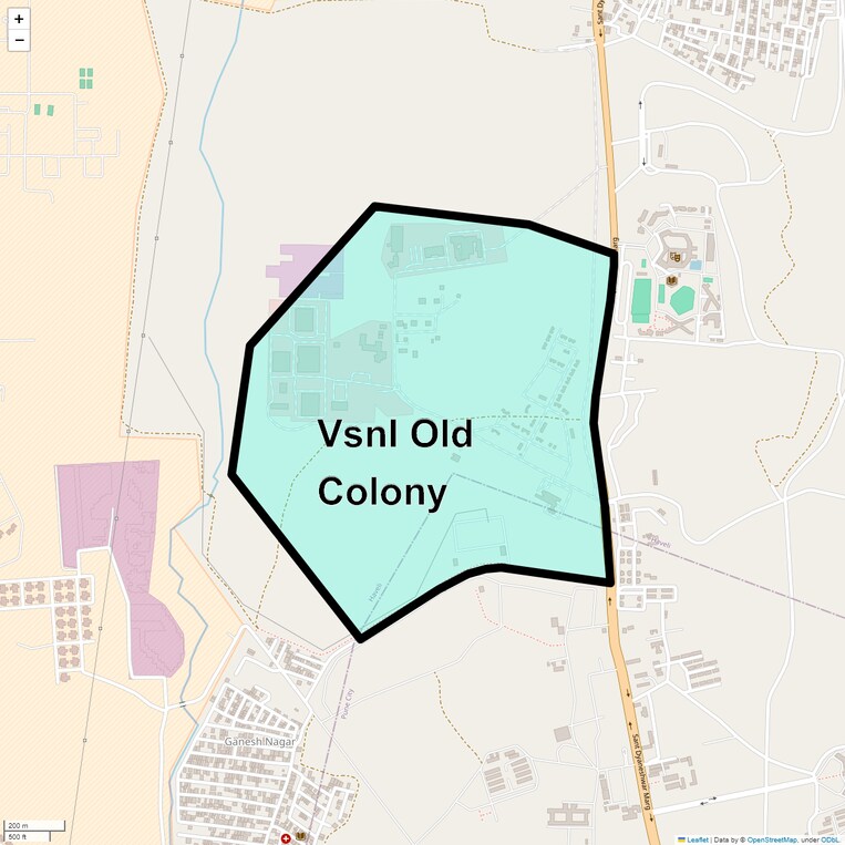 Location Map of Vsnl Old Colony