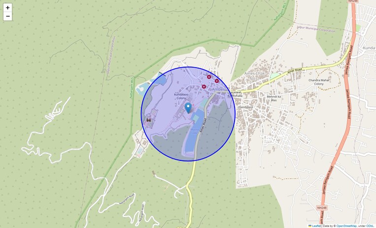 Location Map of Vv Mahal