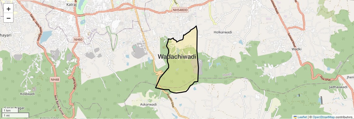Location Map of Wadachiwadi, Pune