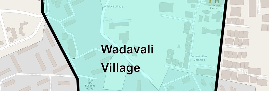 Location Map of Wadavali Village, Mumbai