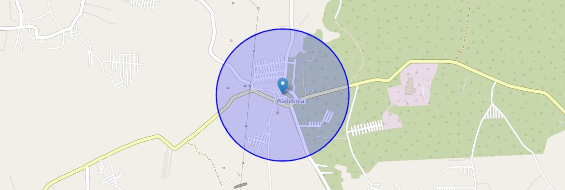 Location Map of Wadebolai, Pune