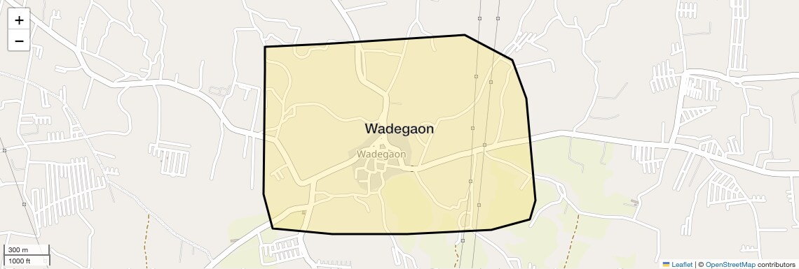 Location Map of Wadegaon, Pune