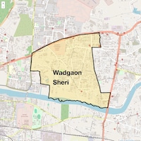 Wadgaon Sheri Map