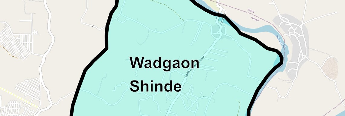 Location Map of Wadgaon Shinde, Pune