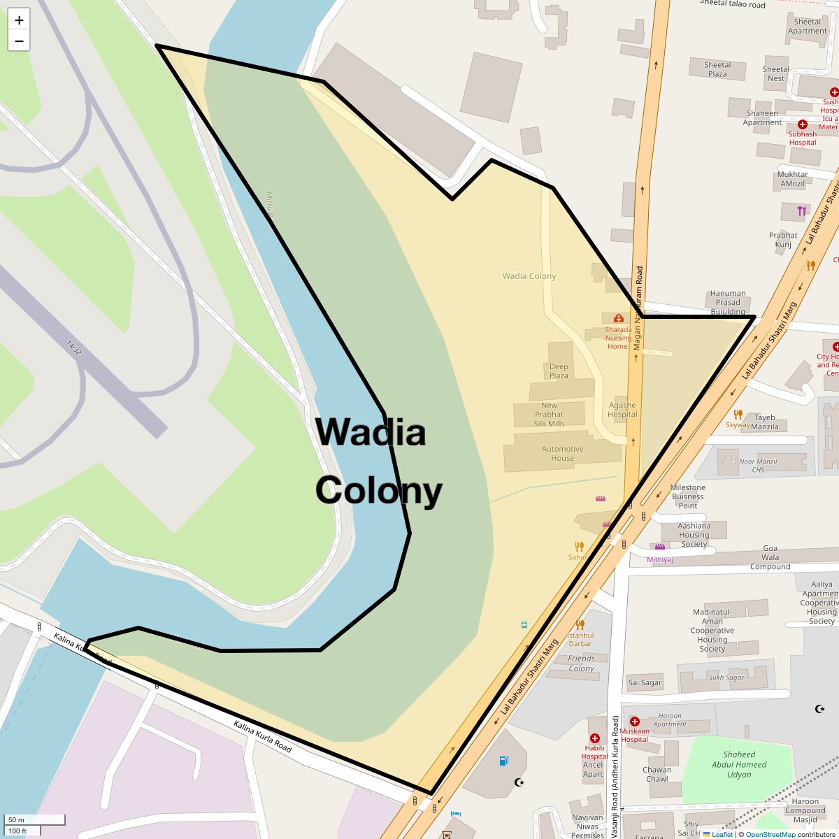 Wadia Colony Map