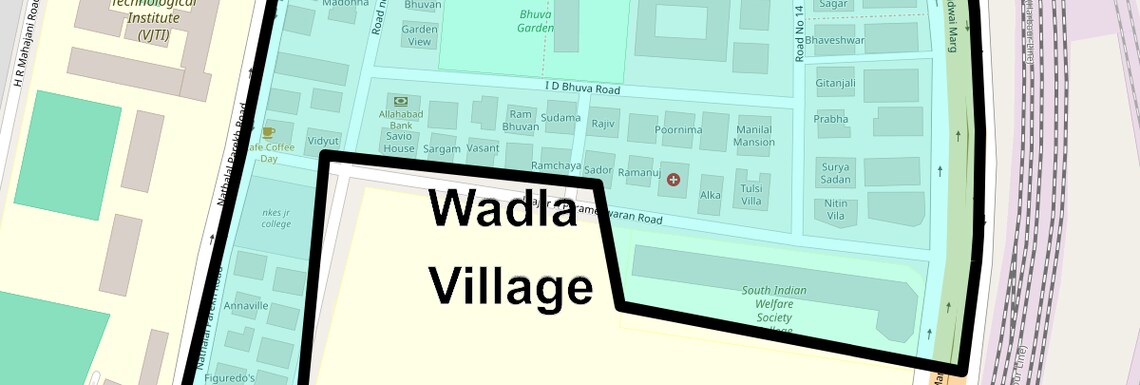Location Map of Wadla Village, Mumbai