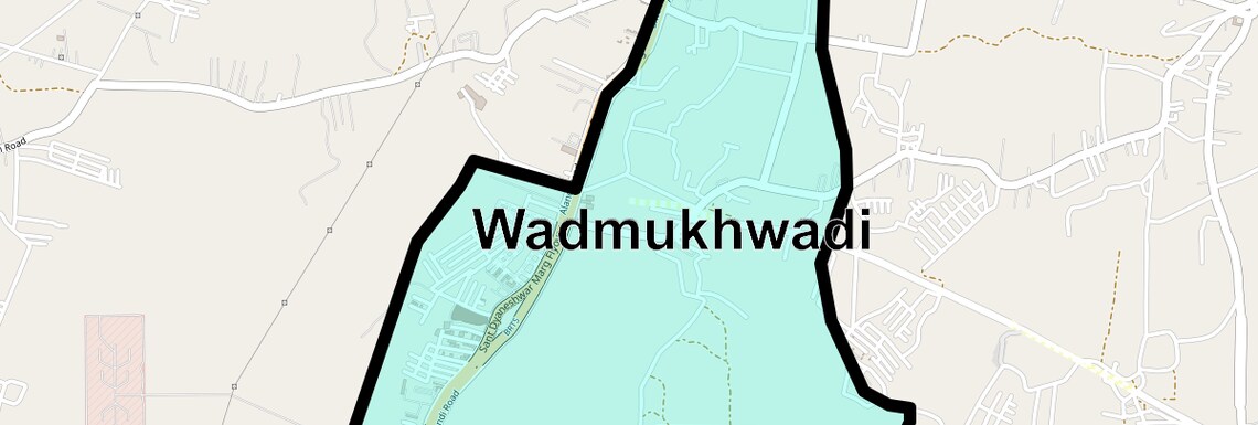 Location Map of Wadmukhwadi, Pune