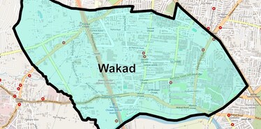 Location Map of Wakad, Pune