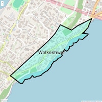 Walkeshwar Map