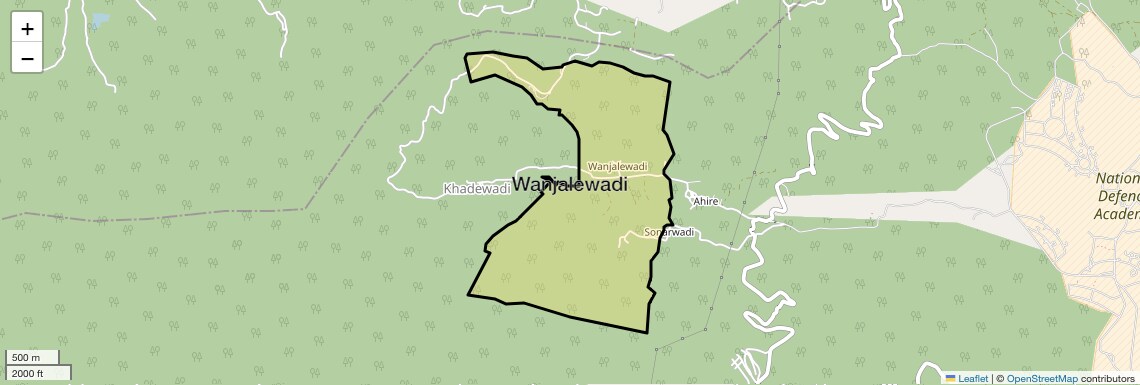 Location Map of Wanjalewadi, Pune