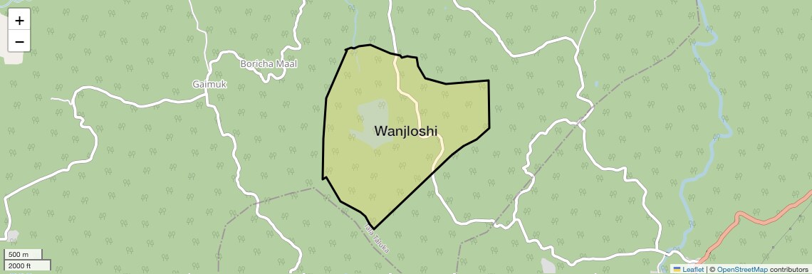 Location Map of Wanjloshi, Navi Mumbai