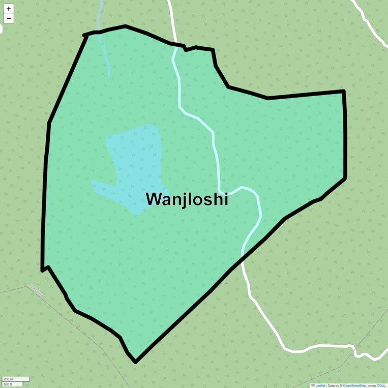 Location Map of Wanjloshi