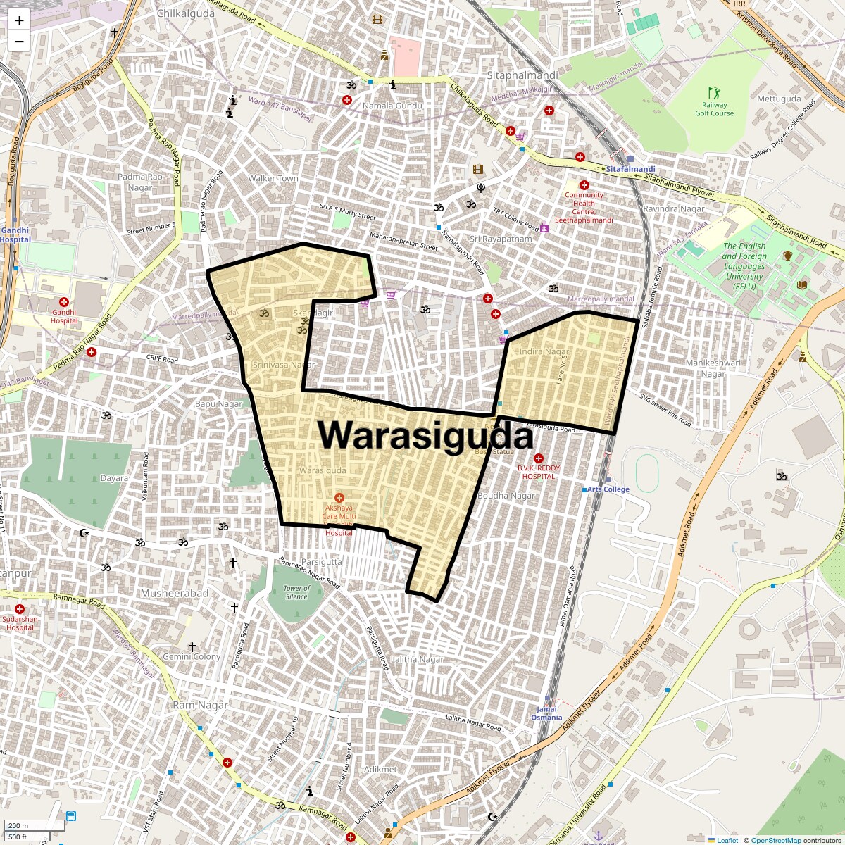 Check Time Travel of Warasiguda, Hyderabad