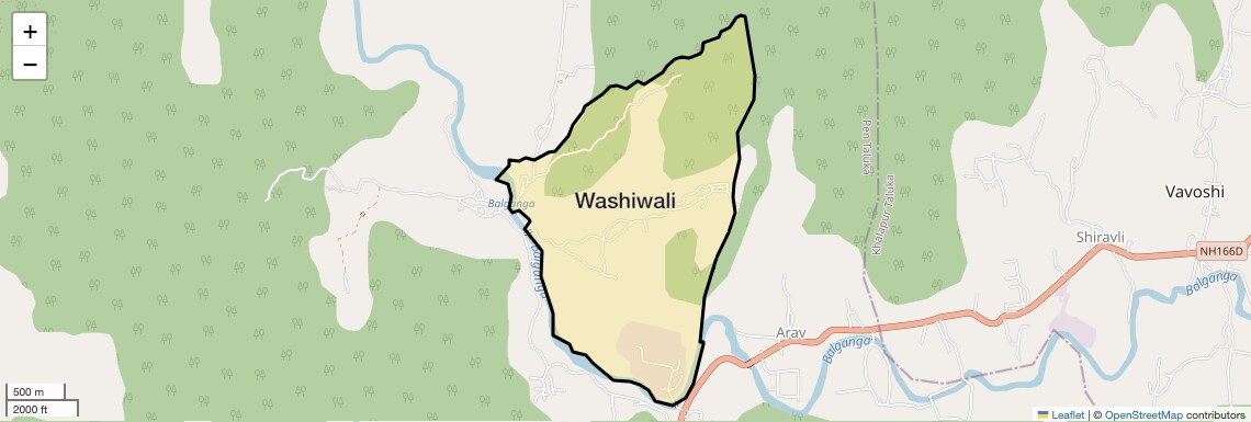Location Map of Washiwali, Navi Mumbai