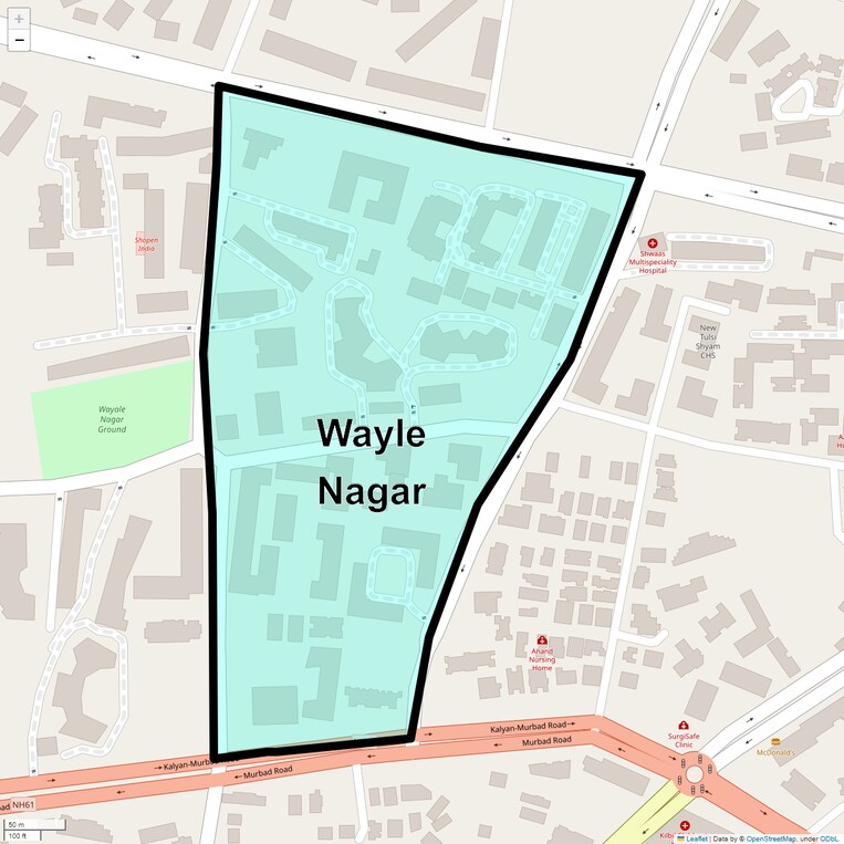 Location Map of Wayle Nagar