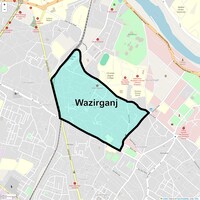 Wazirganj Map