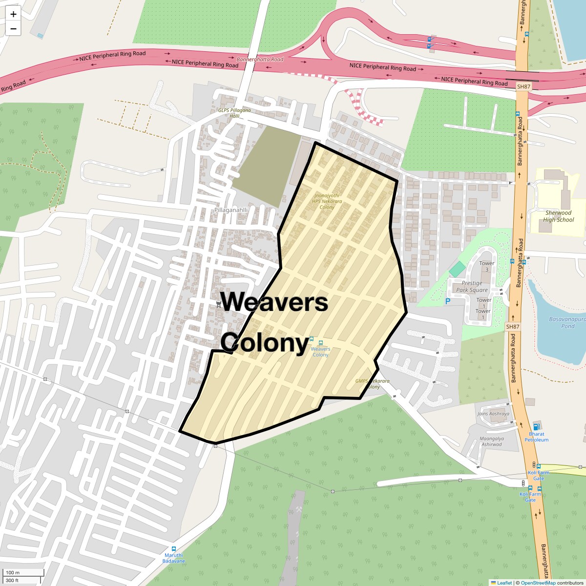 Check Time Travel of Weavers Colony, Bangalore