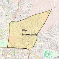 West Marredpally Map