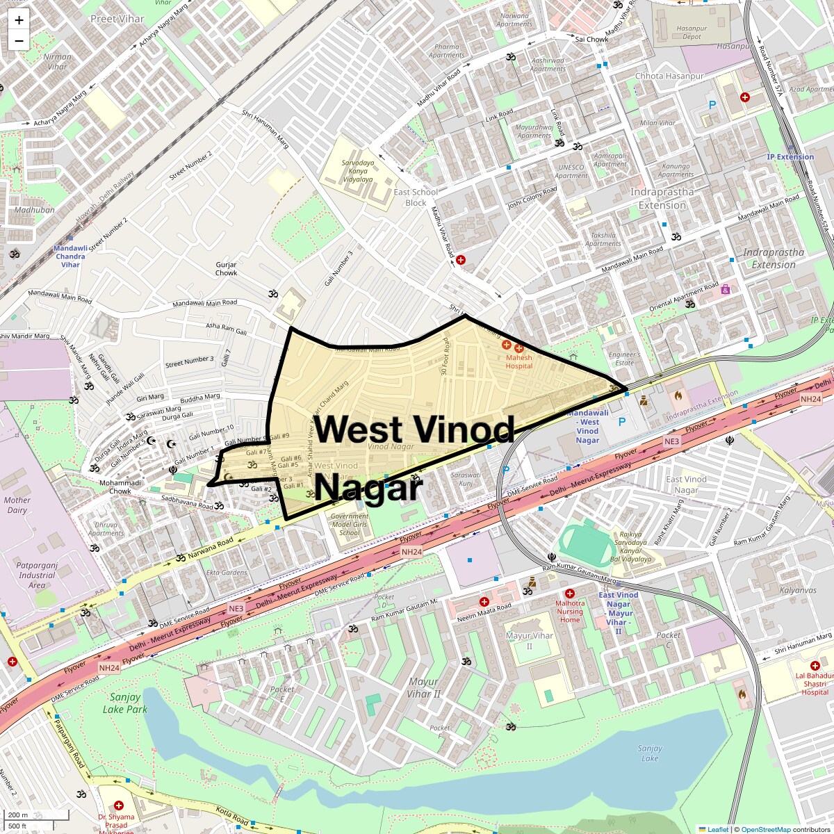 Check Time Travel of West Vinod Nagar, Delhi