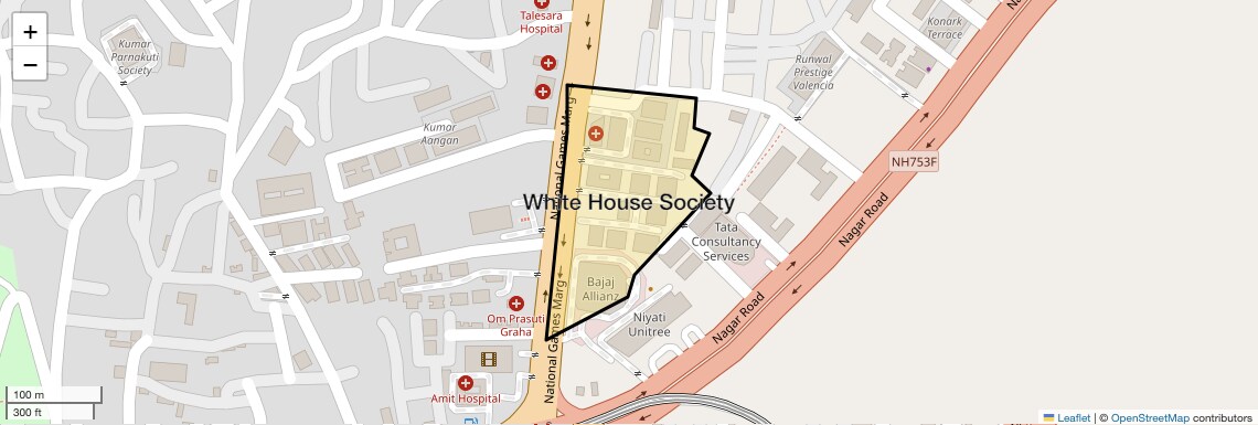 Location Map of White House Society, Pune